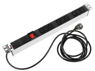 Блок розеток ЦМО R-16-9C13-V-440-1.8, 16A, 9×C13, 1U
