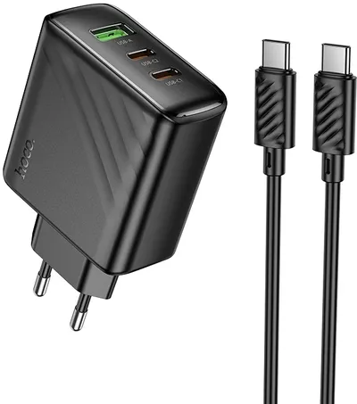 Зарядное устройство HOCO CS26A PD45W, 45Вт, 3A, PD+QC+AFC, чёрный