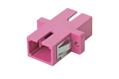 Адаптер оптический Eurolan 36A-40-SC-02MG, SC/UPC Simplex, OM4, пурпурный