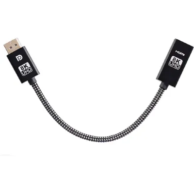 Переходник Telecom TA580, DP (M) — HDMI (F), 0.2м, 8K
