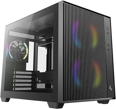 Корпус Deepcool CG330 MESH 3F (R-CG330MESH-BKANM3-G), mATX, 3 ARGB-вентилятора