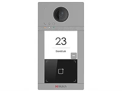 Видеопанель HiWatch VDP-D4211W(B), домофонная, серебристая