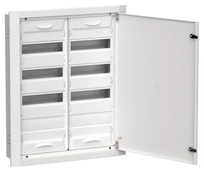Корпус IEK TITAN 5 ЩРв-96, 96 модулей DIN, 755×625×130 мм, IP31, сталь, белый