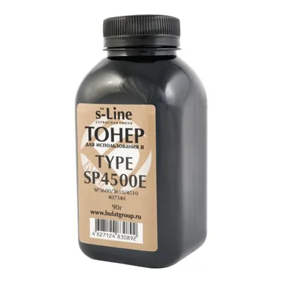 Тонер Булат AARCSP3600010 s-Line для Ricoh SP3600, Type SP4500E, чёрный, 90 г