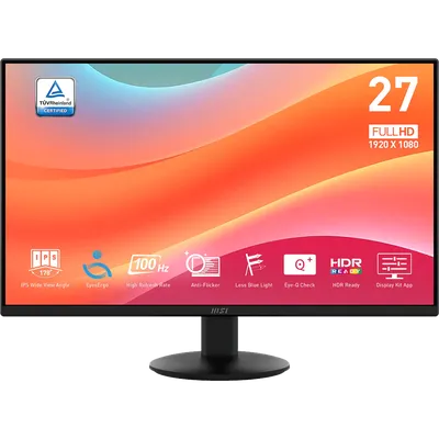 Монитор MSI PRO MP272L 9S6-3PD6CT-008, 27", IPS, FHD 1920×1080, 100Hz, 1ms MPRT
