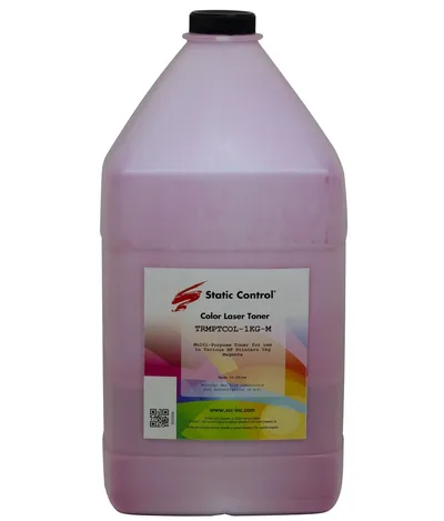 Тонер Static Control TRMPTCOL-1KG-M, пурпурный, 1000 г, флакон
