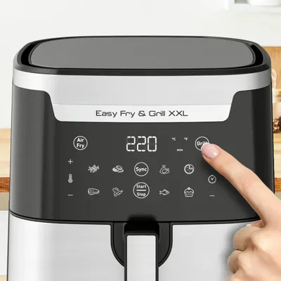 Аэрогриль Tefal EY801D15, 1830 Вт, 6.5 л, сенсор, 9 программ