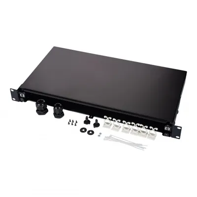 Патч-панель DATAREX DR-471841, 1U, выдвижная, оптическая, без адаптеров