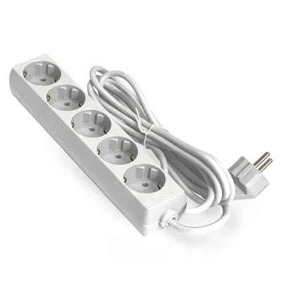 Удлинитель Exegate ECE-5-5W EX285827RUS, 5 розеток Schuko, 5 м, 2200 Вт