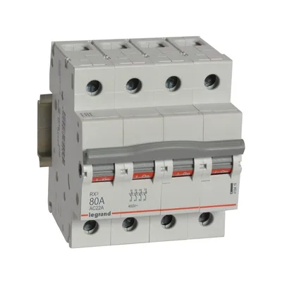 Выключатель-разъединитель IEK RX3 419419, 80 А, 4P, 380 В, DIN