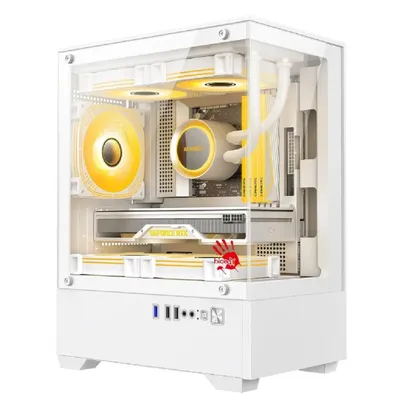 Корпус A4Tech Bloody CC-125-WH, mATX, без БП, белый
