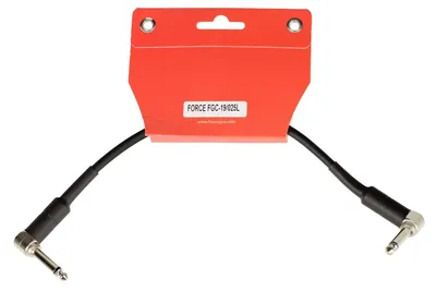 Кабель инструментальный FORCE FGC-19/025L, Jack 6.3 мм — Jack 6.3 мм, 0.25 м