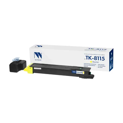 Картридж NV Print NV-TK8115Y для Kyocera ECOSYS M8124/M8130, жёлтый, 6000 стр.
