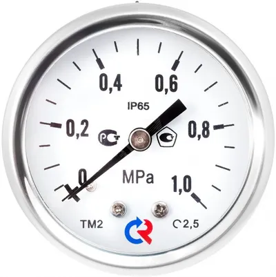 Манометр РОСМА ТМ-321Т.00, 0–0,4 МПа, G1/4, 63 мм, кл. 1,5, осевой