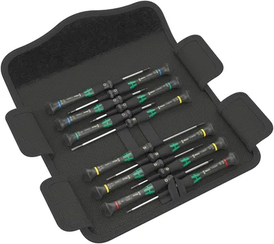 Набор отвёрток WERA WE-073675 Kraftform Micro 12 Universal 1, 12 предметов