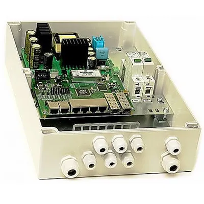 Коммутатор TFortis PSW-2G8F+, уличный управляемый, 8×FE PoE+ + 2×SFP, IP66