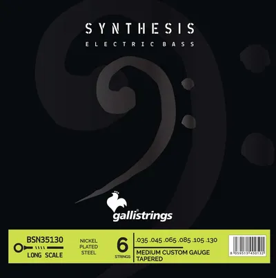 Комплект струн GALLI STRINGS BSN35130, 6-струнная бас-гитара, 35-130