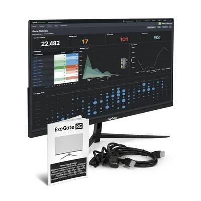 Монитор ExeGate SmartView EP2707TA, 27" IPS, 1920×1080@75 Гц, 5 мс, HDMI/DP/D-Sub