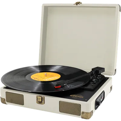 Проигрыватель для винила/ Виниловый проигрыватель RITMIX LP-100 Кремовый