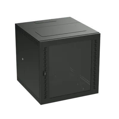 Шкаф DKC R5STI0965GSB, 9U, 500×600×650 мм, стекло, RAL9005