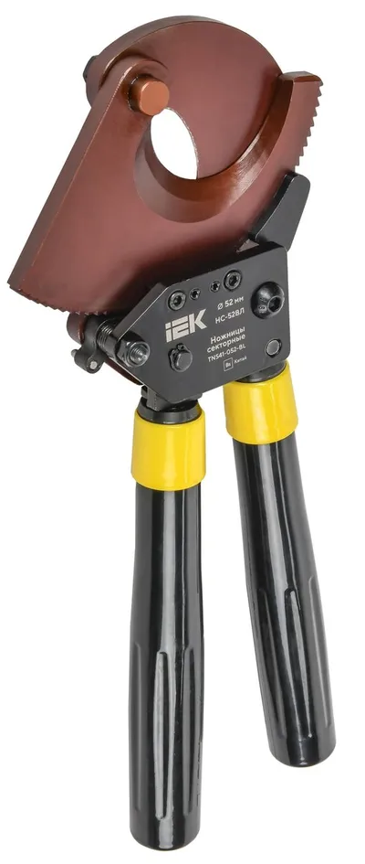 Ножницы секторные IEK TNS41-052-BL (НС-52ВЛ), резание до 52 мм, храповой механизм