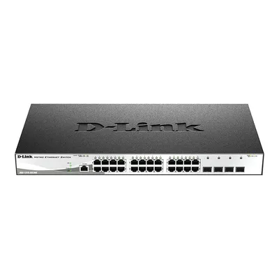 Коммутатор D-Link DGS-1210-28X/ME/B2B, управляемый L2, 24×1GbE, 4×10G SFP+