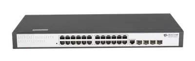 Коммутатор BDCOM S2528-C, 24×1GbE + 4×Combo SFP, L2, управляемый