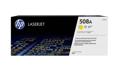 Картридж тонерный HP 508A CF362A, жёлтый, оригинальный, 5000 страниц