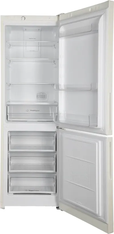 Холодильник Indesit ITR 4180 E бежевый двухкамерный 220/78л морозилка снизу