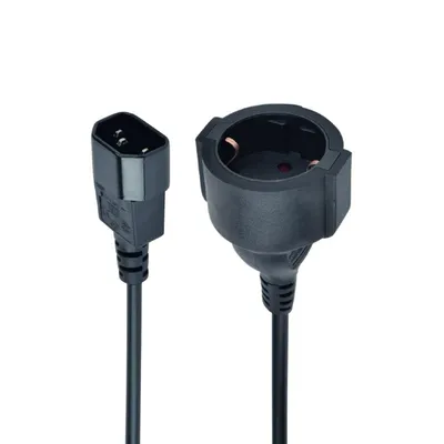 Кабель питания Cablexpert PC-SFC14M-01, 0.15м, C14-Schuko, 3×0.75мм²
