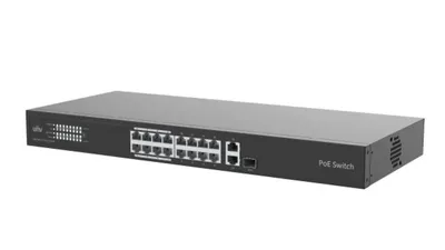Коммутатор Uniview NSW3000-16T1GT1GC-POE-IN, L2, 16×100Mbps PoE