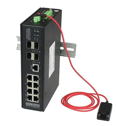 Коммутатор OSNOVO SW-80804/ILS(port 90W,720W), L2+, 8×PoE 90W, 4×SFP, 720W