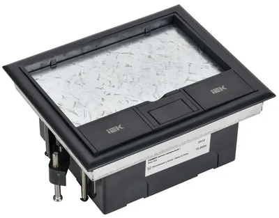 Лючок напольный IEK PRIMER PM-LN12-08-O-20-K02, 8 модулей, 4 поста, IP20