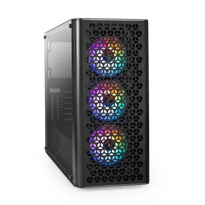 Корпус ПК ExeGate EX294971RUS, ATX, БП 500Вт, с окном, RGB