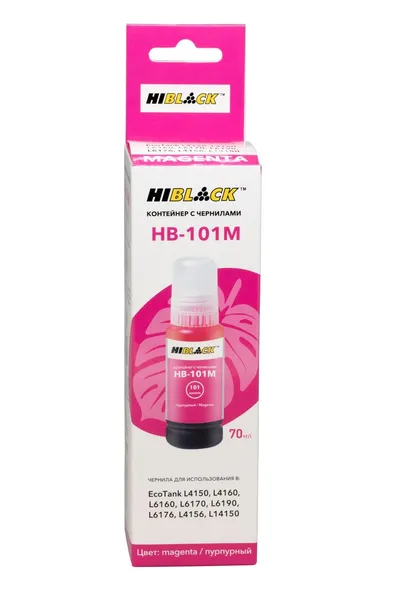Контейнер с чернилами Hi-Black HB-E101 M pigm, для Epson EcoTank, 70мл