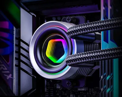 СЖО ID-COOLING FX240 INF, 2×120 мм, ARGB, TDP 300 Вт, черный