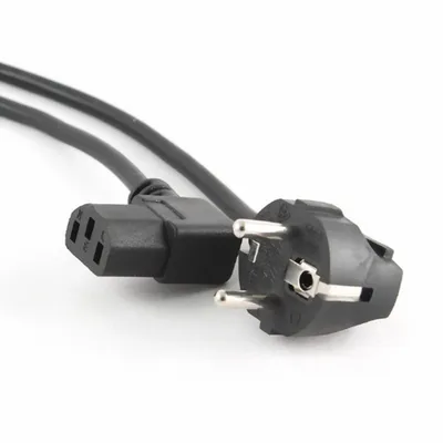 Кабель питания Cablexpert PC-186A-VDE, 1.8м, Schuko–C13, 10А, чёрный