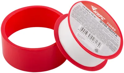 Уплотнительная лента FIT 70689 из расширенного PTFE, 19 мм × 10 м × 0,075 мм, белая