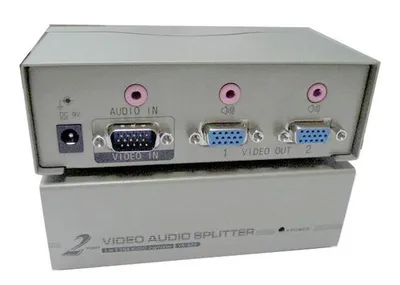 Разветвитель VGA OSNOVO D-VA102, 1×VGA+аудио → 2×VGA+аудио, 1920×1440