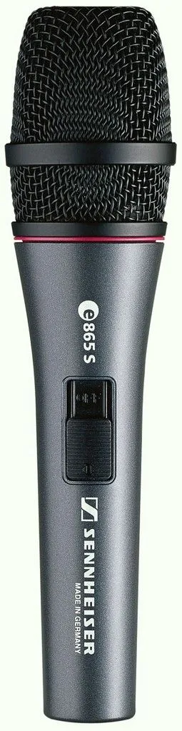 Микрофон Sennheiser E 865-S, конденсаторный вокальный, суперкардиоида, ON/OFF