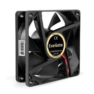 Вентилятор ExeGate EX08020S2P-24, 80×80×20 мм, 24В, 2pin