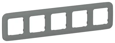 Рамка IEK FLITE FI-M52-31-20-K80, 5-местная, IP20, мокрый асфальт