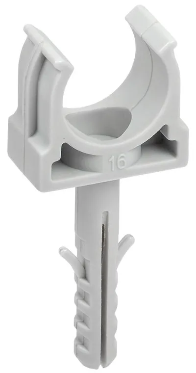 Держатель для труб IEK ELASTA CTA10MP-CT16-K41-100, CT16, с защелкой и дюбелем