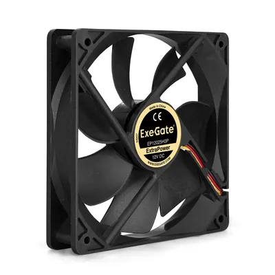 Вентилятор ExeGate ExtraPower EP12025H3P, 120x120x25 мм, 12 В, 3-pin, 1800 об/мин
