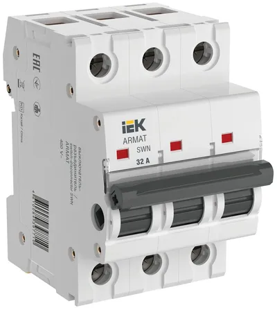 Выключатель-разъединитель IEK AR-SWN-3-032 ARMAT SWN, 3P, 32 А, 400 В AC