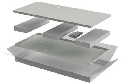 Комплект боковых стенок ITK LINEA E LE35-33UX6-X, 600 мм, 33U, RAL 7035