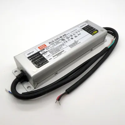 Драйвер светодиодов Mean Well XLG-240-M-AB, AC-DC, 239.4Вт, IP67, 1400…2100мА/90…171В, димминг 3 в 1