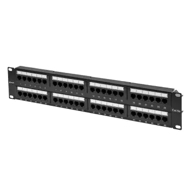 Коммутационная панель SNR SNR-UD-2U48-5E-H, 19", неэкранированная, 2U, 48×RJ45, Cat.5e