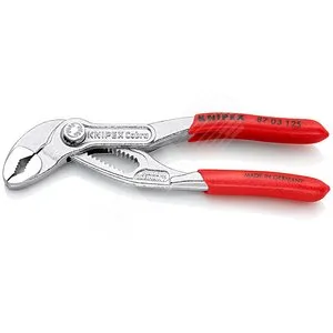 Клещи переставные Knipex Cobra KN-8703125, 125 мм, захват 25 мм, 13 позиций