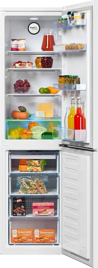Холодильник Beko B3R0CNK332HW, двухкамерный, 200/100л, No Frost
